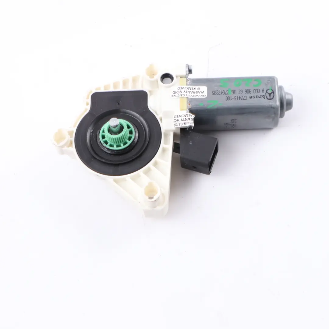 Front Doors Right O/S Window lifter Gear Motor to Motor Mercedes C205 with Part number A0009066206 Motor Mercedes C205 Front Doors Right O/S Window lifter Gear Motor - SKU A0009066206 - Part number A0009066206