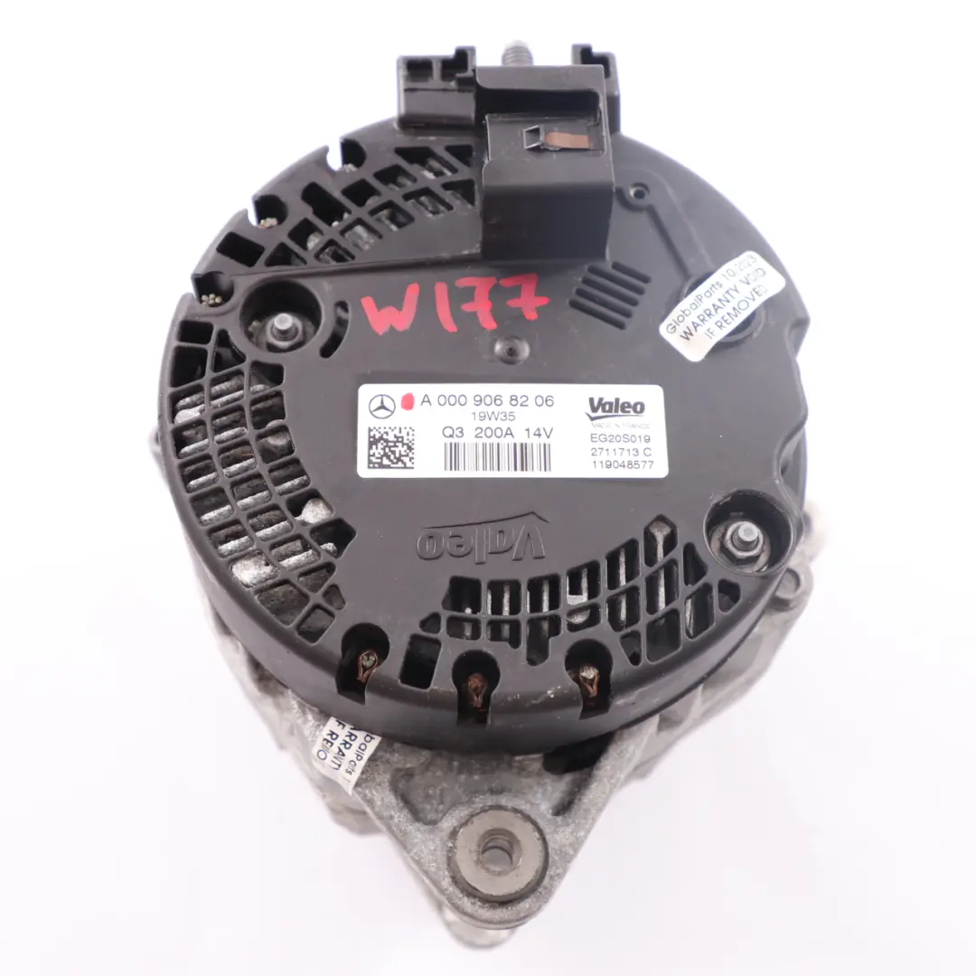 Mercedes W177 W247 M260 Alternator - SKU A0009068206 - Numer Części A0009068206