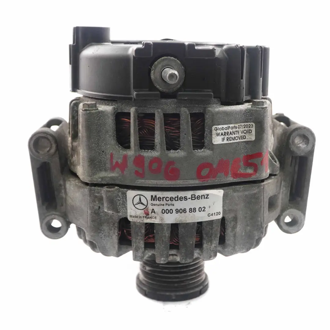 Alternator Generator Diesel 180A 14V Mercedes Sprinter W906 - SKU A0009068802-1 - Part number A0009068802