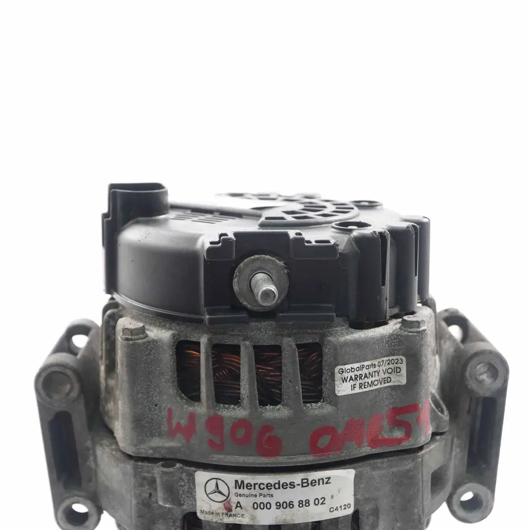  Alternatore Generatore Mercedes Sprinter W906 Motore Diesel 180A 14V - SKU A0009068802 - Numero di parte A0009068802