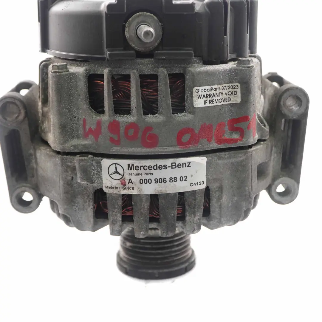 Alternador Generador Mercedes Sprinter W906 Motor Diesel 180A 14V para con número de pieza A0009068802 Alternador Generador Mercedes Sprinter W906 Motor Diesel 180A 14V - SKU A0009068802 - Número de pieza A0009068802