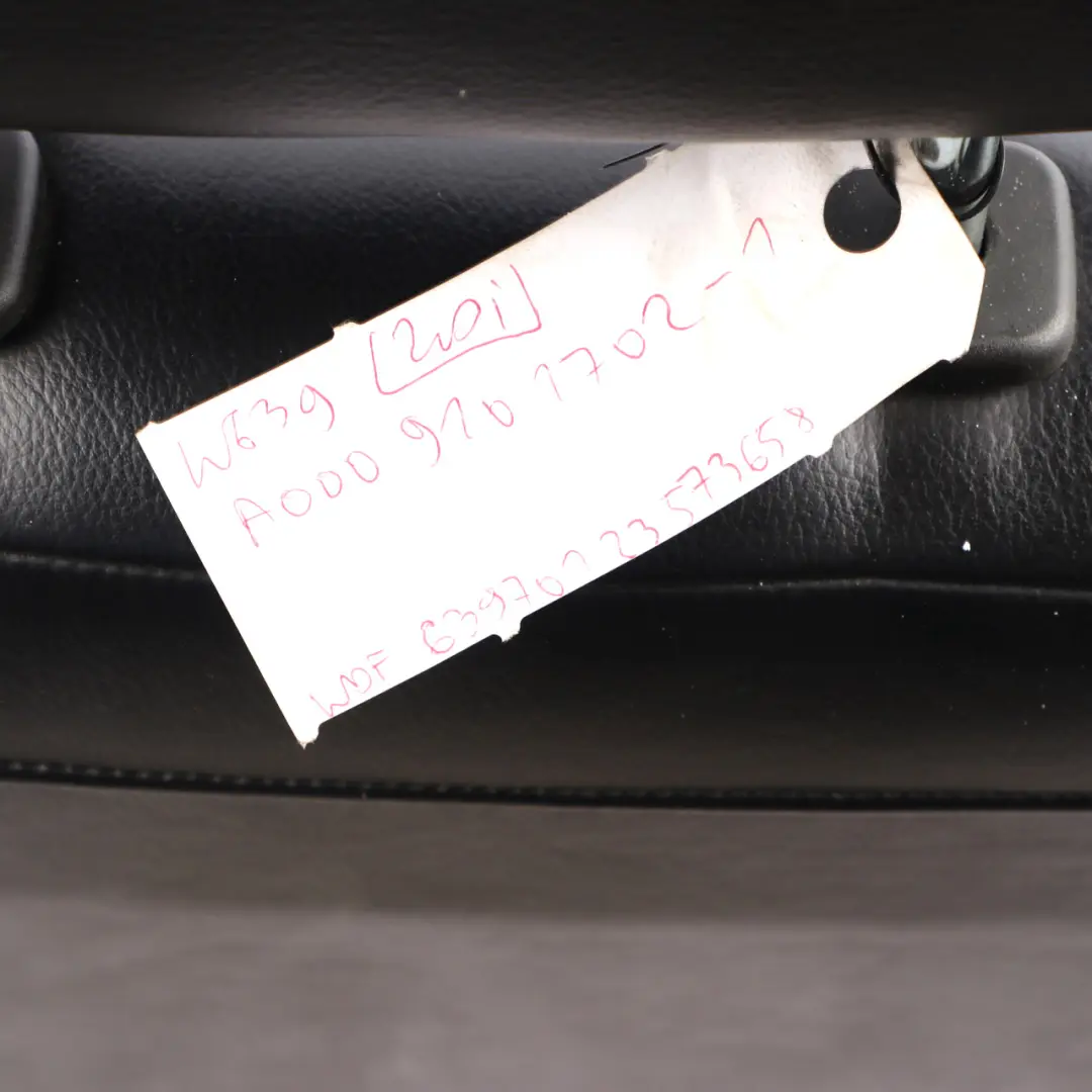 Mercedes Vito Viano W639 Vorne Rechts Einzelsitz Leder Schwarz Innen - SKU A0009106307-1 - Teilenummer A0009106307