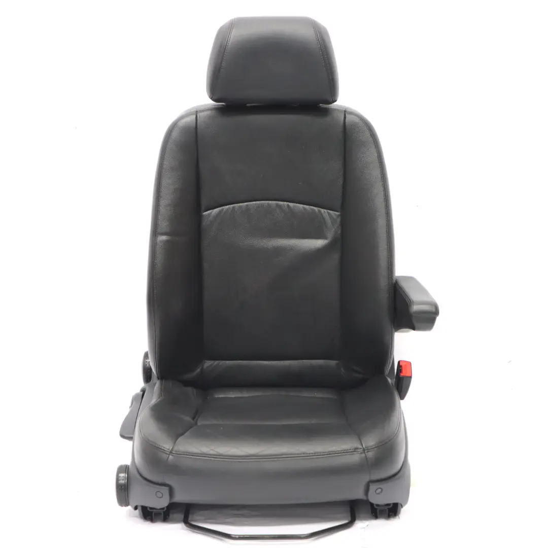 Mercedes Vito Viano W639 Fotel Przedni Prawy Pojedynczy Skóra Czarny - SKU A0009106307 - Numer Części A0009106307