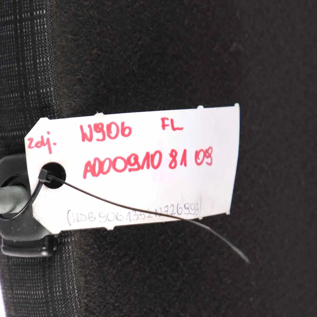  Front Seat Mercedes W906 Sprinter Left N/S Cloth Black Tunja Fabric - SKU A0009108109 - Part number A0009108109