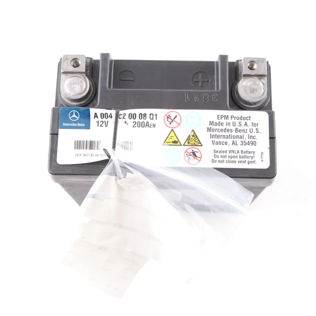 Mercedes Sprinter W906 100Ah Auxiliary Additional Generator Battery - SKU A0009820008 - Part number A0009820008