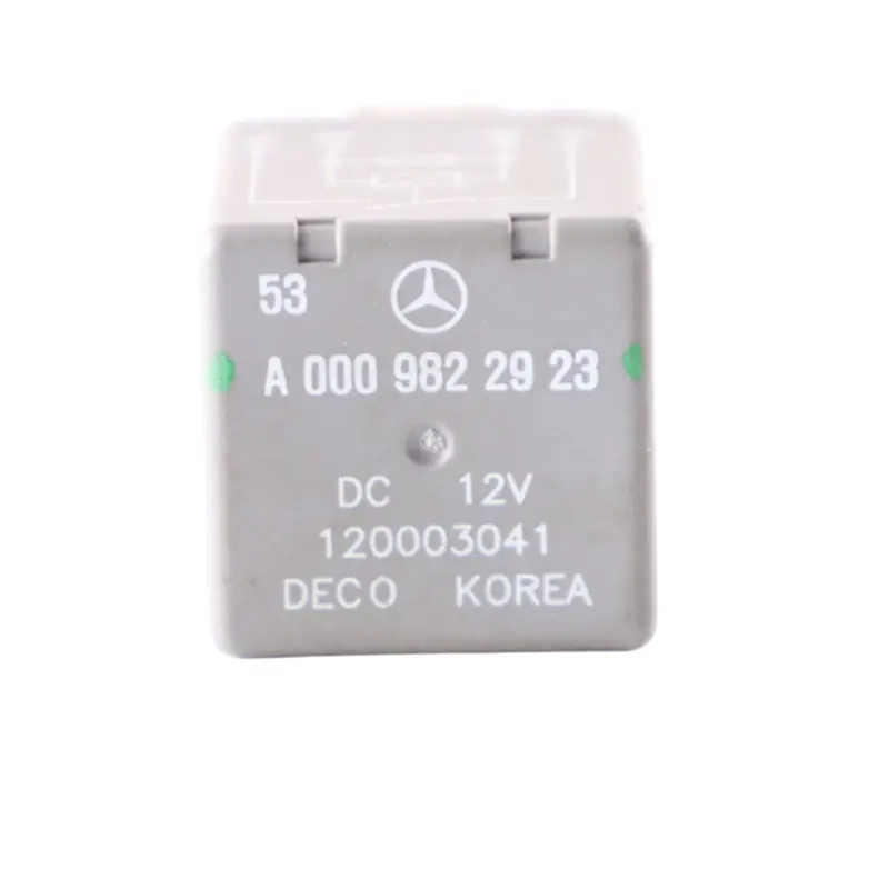 Relé Fusible Módulo 4 Pines Gris para Mercedes W177 W205 W247 con número de pieza A0009822923 Mercedes W177 W205 W247 Relé Fusible Módulo 4 Pines Gris - SKU A0009822923 - Número de pieza A0009822923