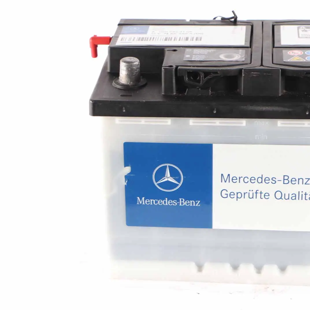Accumulator Battery 74Ah 680A to Mercedes 12V with Part number A0009823108 Mercedes 12V Accumulator Battery 74Ah 680A - SKU A0009823108-1 - Part number A0009823108