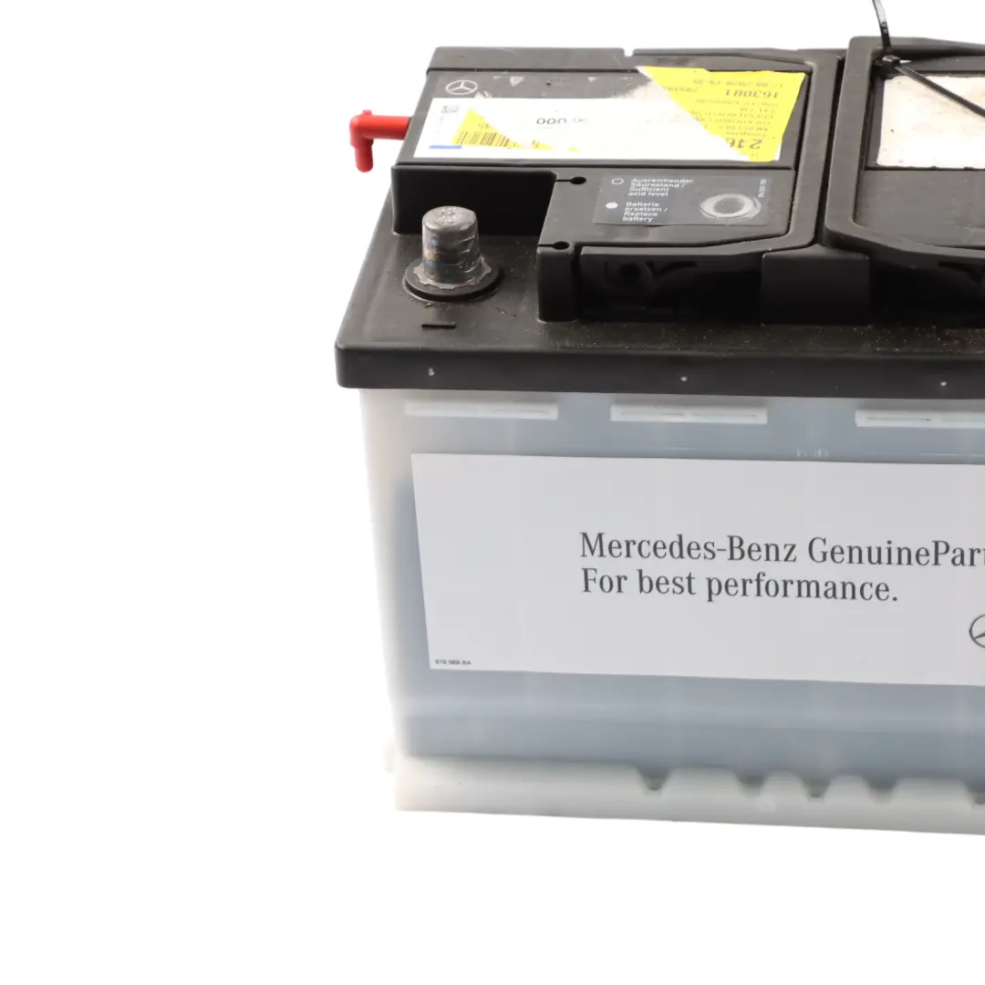 Accumulator Battery 74Ah 680A to Mercedes 12V with Part number A0009823108 Mercedes 12V Accumulator Battery 74Ah 680A - SKU A0009823108 - Part number A0009823108