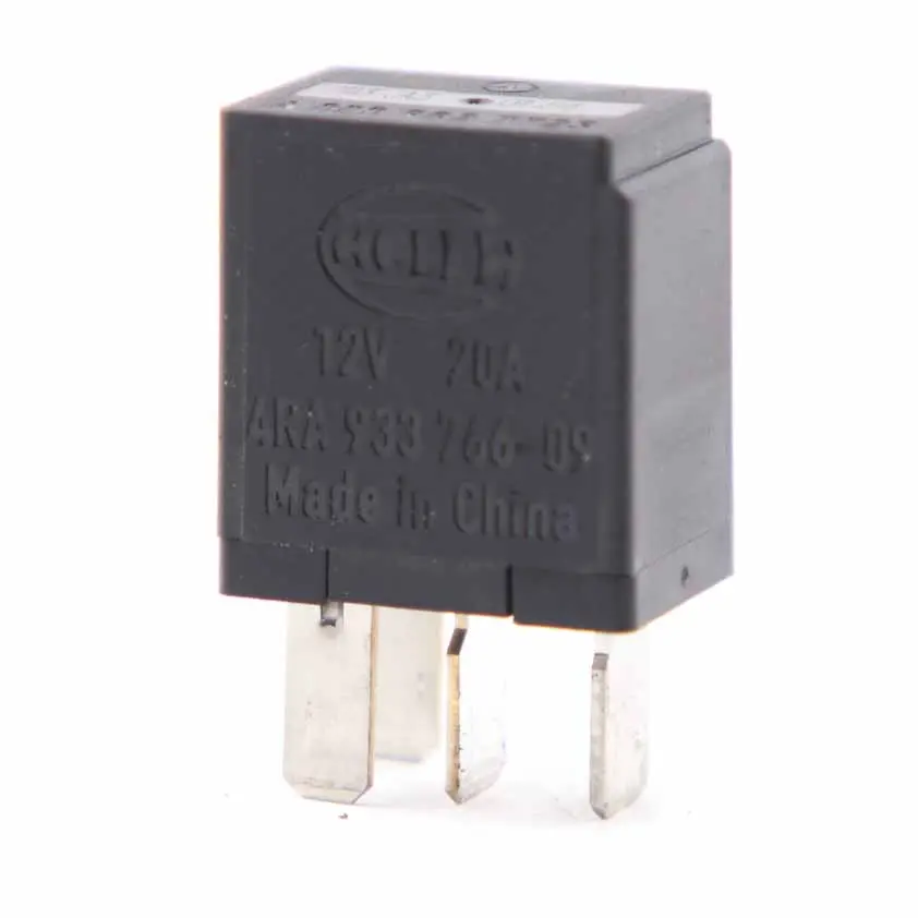  Fuse Relay Mercedes W176 W204 W246 4-Pin Unit Black Hella - SKU A0009827723 - Part number A0009827723