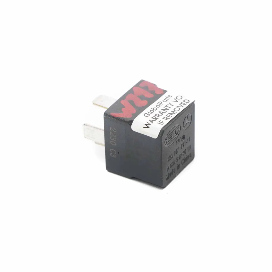 Mercedes W213 Stromrelais 4 Pin 12V Hella - SKU A0009828223 - Teilenummer A0009828223