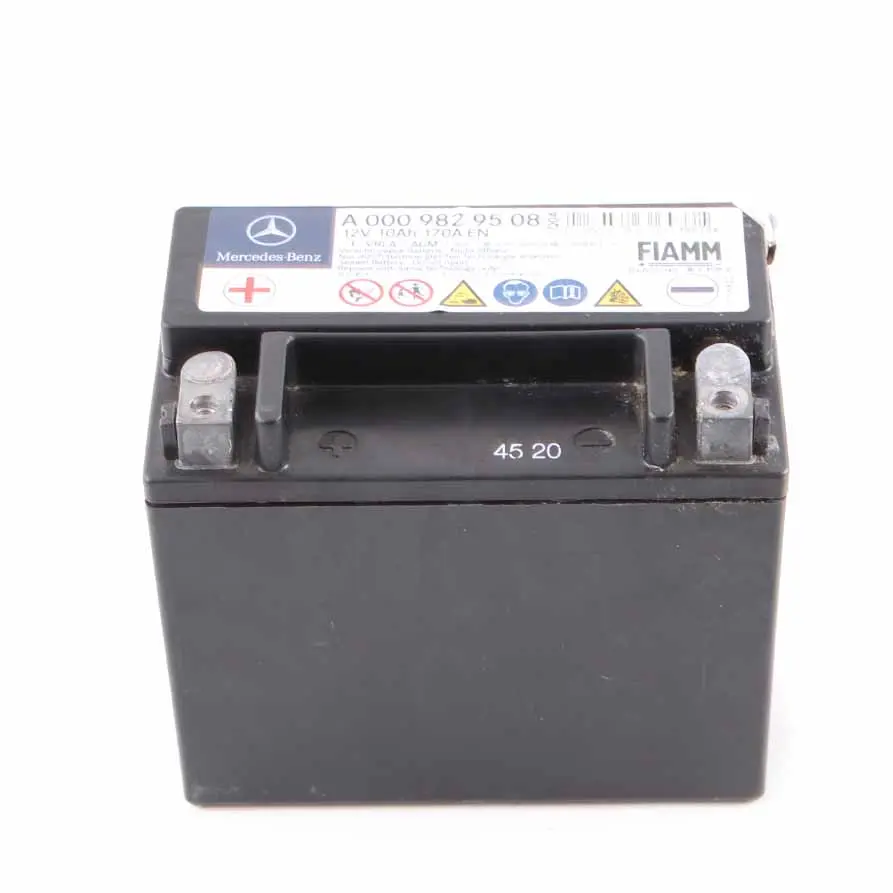 10Ah 170A Auxiliary Additional Generator Battery to Mercedes W205 W213 with Part number A0009829508 Mercedes W205 W213 10Ah 170A Auxiliary Additional Generator Battery - SKU A0009829508 - Part number A0009829508