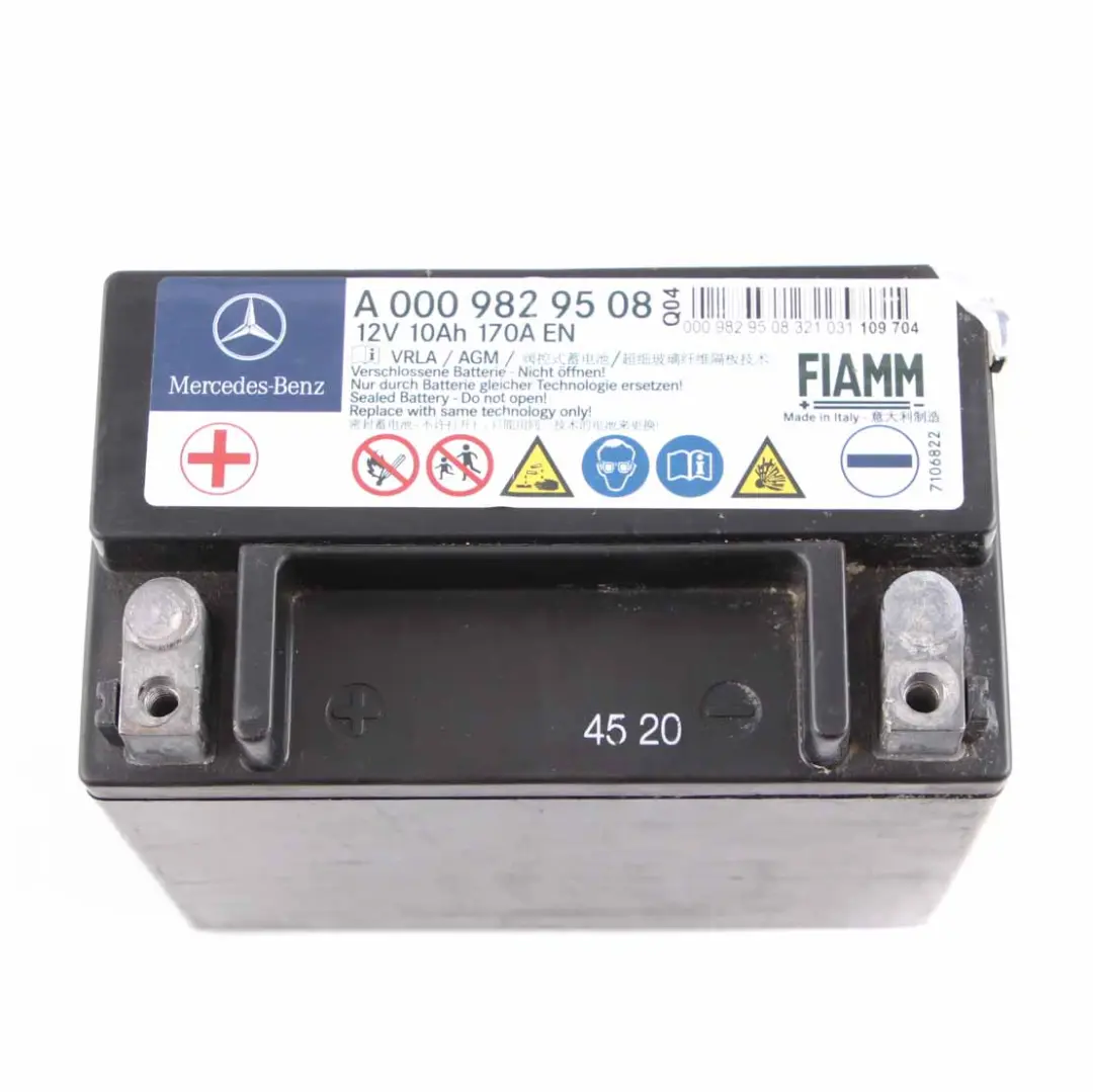 Mercedes W205 W213 10Ah 170A Batteria supplementare ausiliaria - SKU A0009829508 - Numero di parte A0009829508