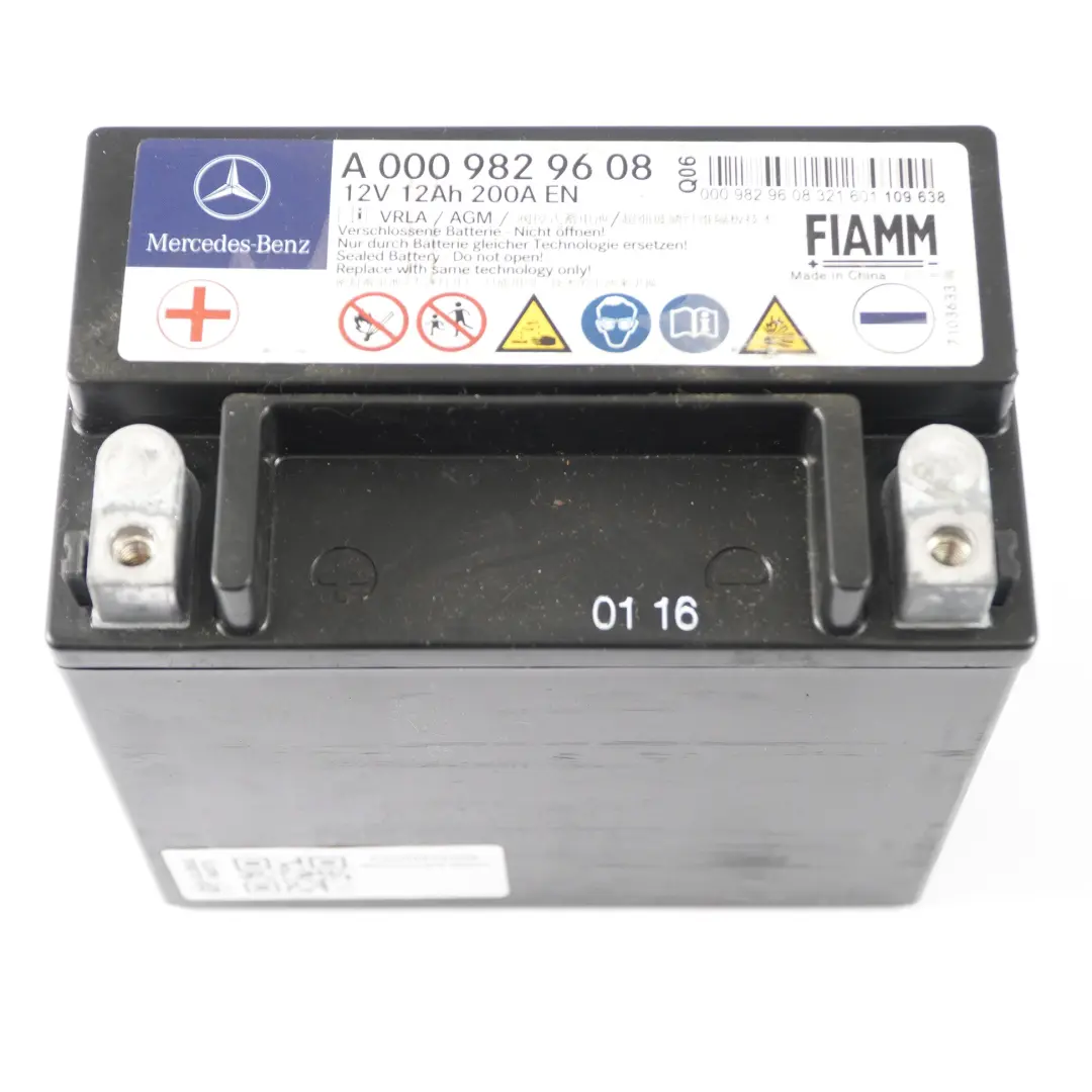 Auxiliary Additional Generator Battery Mercedes W204 W212 W222 - SKU A0009829608 - Part number A0009829608