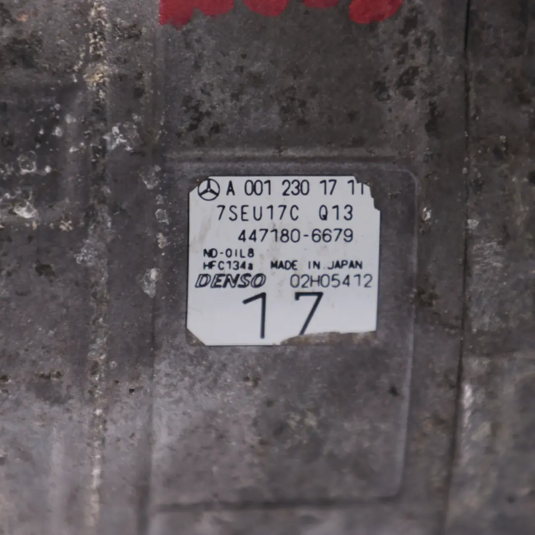 Compressore Aria Condizionata Mercedes W639 W906 Pompa Condizionata - SKU A0012301711 - Numero di parte A0012301711