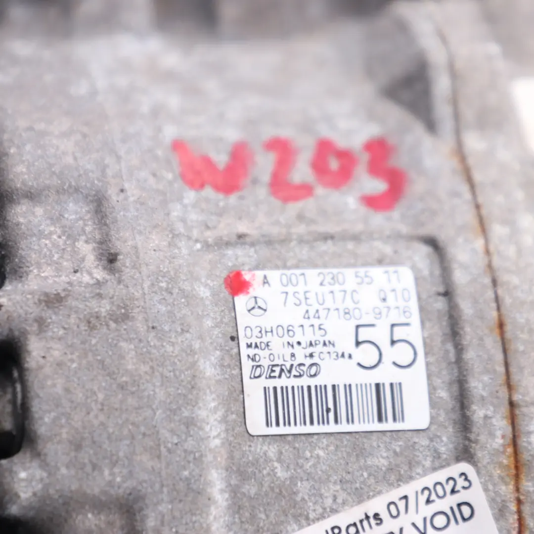 Mercedes W203 W211 Kompressor Petrol Air Conditioning Compressor - SKU A0012305511 - Numéro de pièce A0012305511