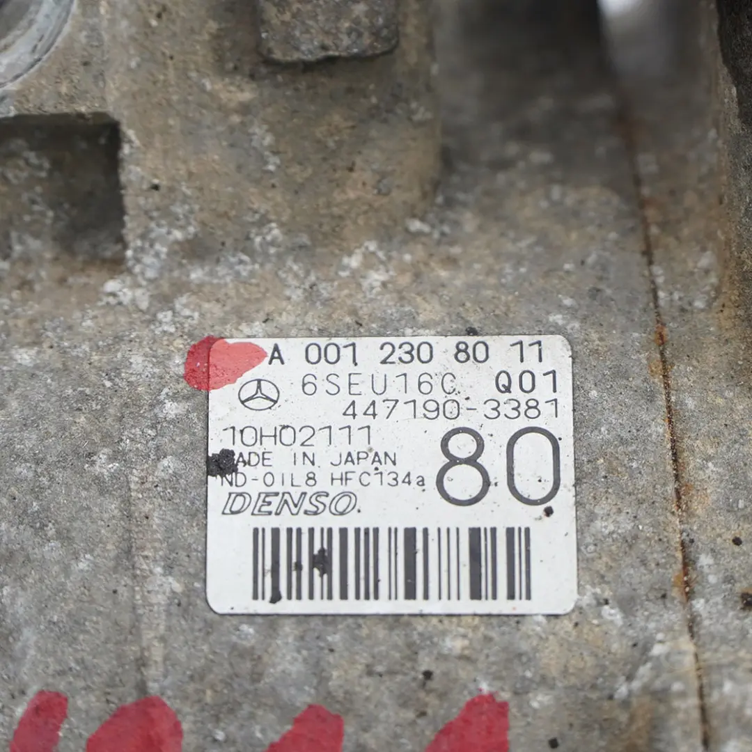 Air Conditioning Compressor Mercedes W211 R171 Air Con A/C Unit - SKU A0012308011 - Part number A0012308011