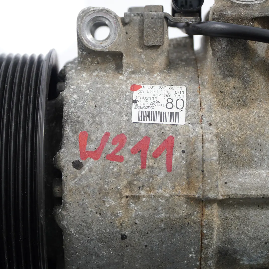 Conditioning Compressor Mercedes W211 R171 Air Con A/C Unit to Air with Part number A0012308011 Air Conditioning Compressor Mercedes W211 R171 Air Con A/C Unit - SKU A0012308011 - Part number A0012308011