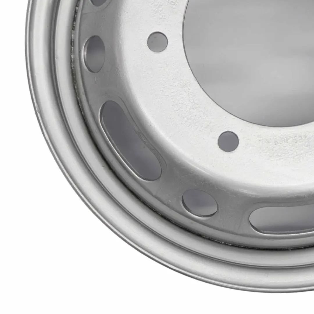 Llanta de acero plateada 16" 5,5J ET:109,5 para Mercedes Sprinter W906 con número de pieza A0014013602 Mercedes Sprinter W906 Llanta de acero plateada 16" 5,5J ET:109,5 - SKU A0014013602 - Número de pieza A0014013602