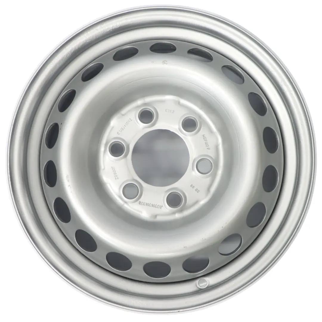 Silberne Stahlfelge Felge 16" 6,5J ET:62 für Mercedes Sprinter W906 mit Teilenummer A0014014802 Mercedes Sprinter W906 Silberne Stahlfelge Felge 16" 6,5J ET:62 - SKU A0014014802-2 - Teilenummer A0014014802