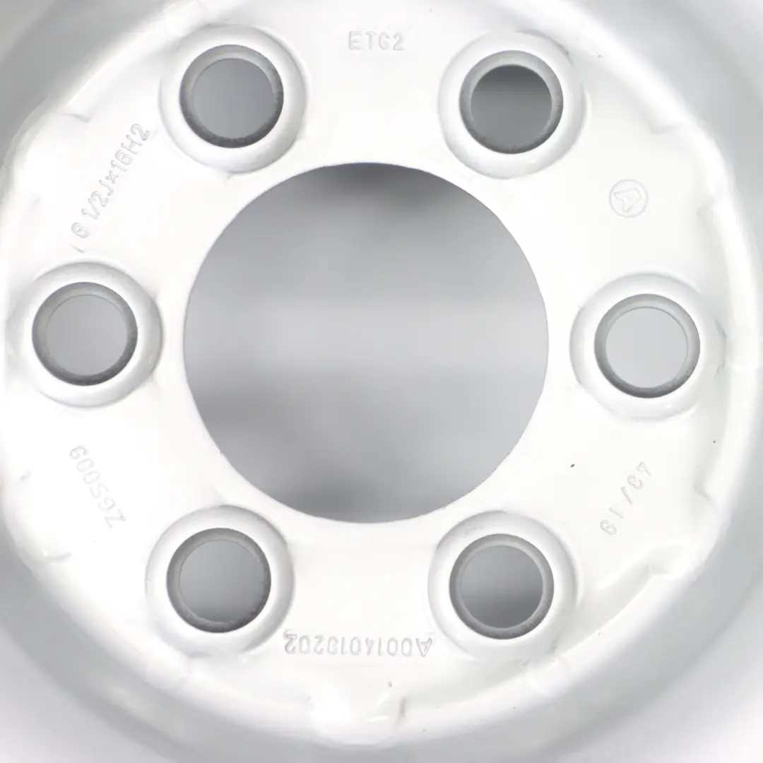 Argento Cerchio acciaio 16" 6,5J ET:62 per Mercedes Sprinter W906 W910 con numero di parte A0014019202 Mercedes Sprinter W906 W910 Argento Cerchio acciaio 16" 6,5J ET:62 - SKU A0014019202 - Numero di parte A0014019202