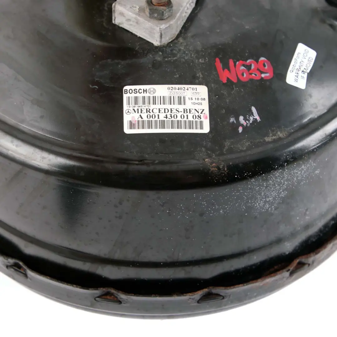 Servofreno Mercedes W639 Unidad De Servofreno Cilindro Maestro para con número de pieza A0014300108 Servofreno Mercedes W639 Unidad De Servofreno Cilindro Maestro - SKU A0014300108 - Número de pieza A0014300108
