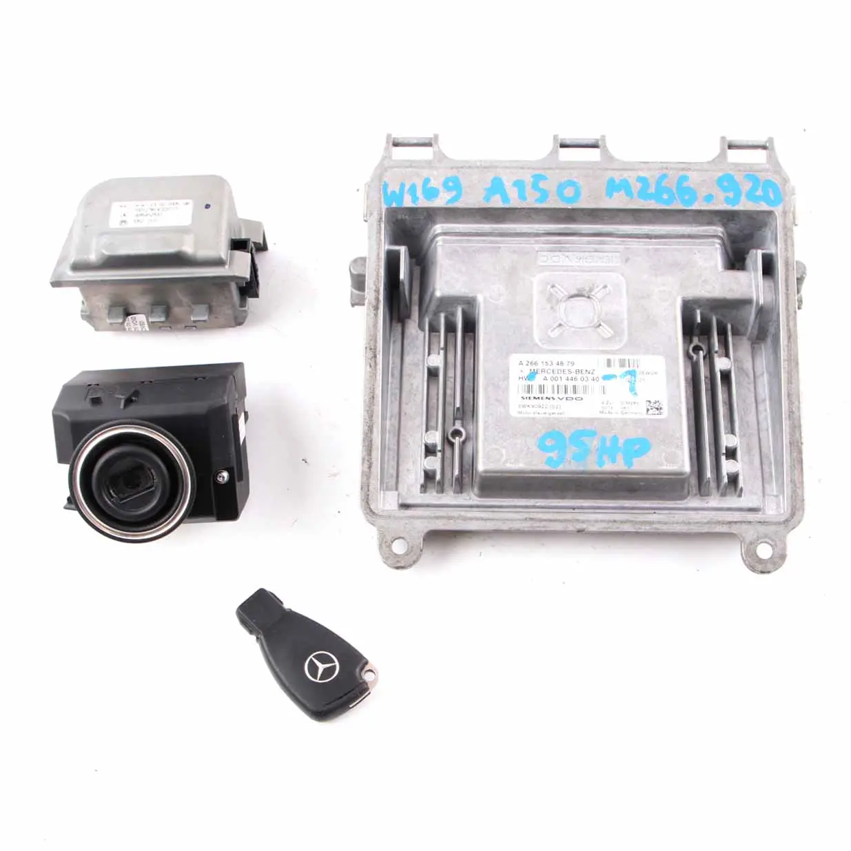 Mercedes W169 A150 M266.920 95HP Kit ECU Control Motor A0014460340 Automático
