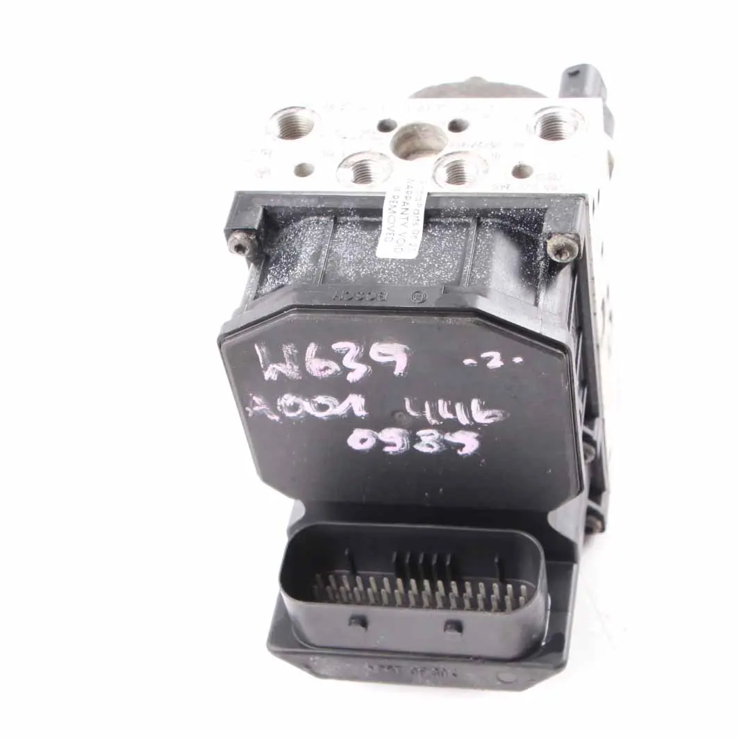 Bomba Freno ABS ESP Unidad Control Hidráulico Módulo para Mercedes W639 con número de pieza A0014460989 Mercedes W639 Bomba Freno ABS ESP Unidad Control Hidráulico Módulo - SKU A0014460989 - Número de pieza A0014460989