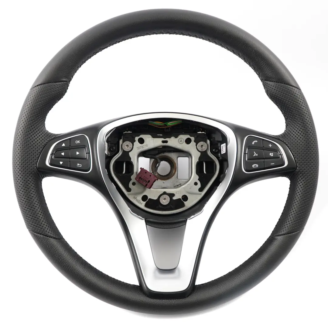 NEU Schwarz Leder Lederlenkrad Multifunktion für Mercedes W176 W246 mit Teilenummer A0014608803 Mercedes W176 W246 NEU Schwarz Leder Lederlenkrad Multifunktion - SKU A0014608803-1 - Teilenummer A0014608803
