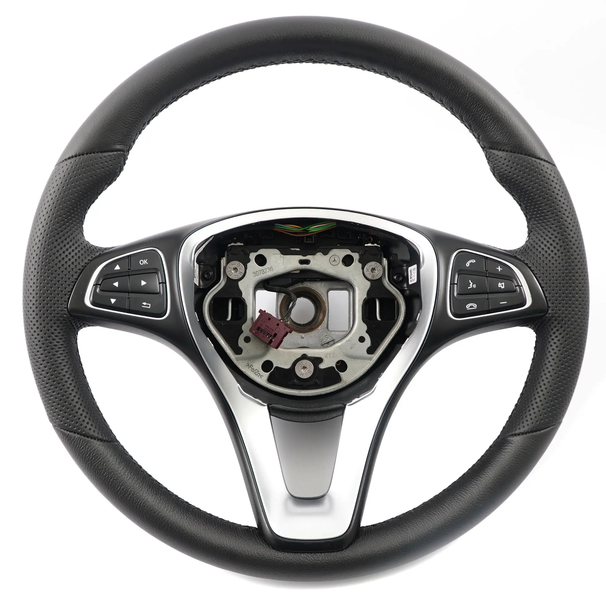 Mercedes W176 W246 NOUVEAU Cuir Noir Volant Multifonction A0014608803