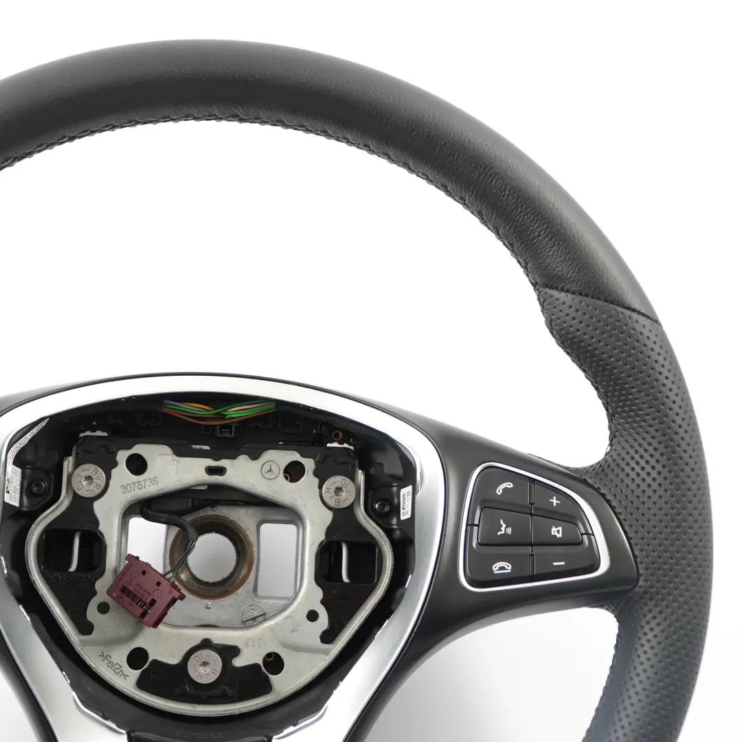 NEU Schwarz Leder Lederlenkrad Multifunktion für Mercedes W176 W246 mit Teilenummer A0014608803 Mercedes W176 W246 NEU Schwarz Leder Lederlenkrad Multifunktion - SKU A0014608803-1 - Teilenummer A0014608803