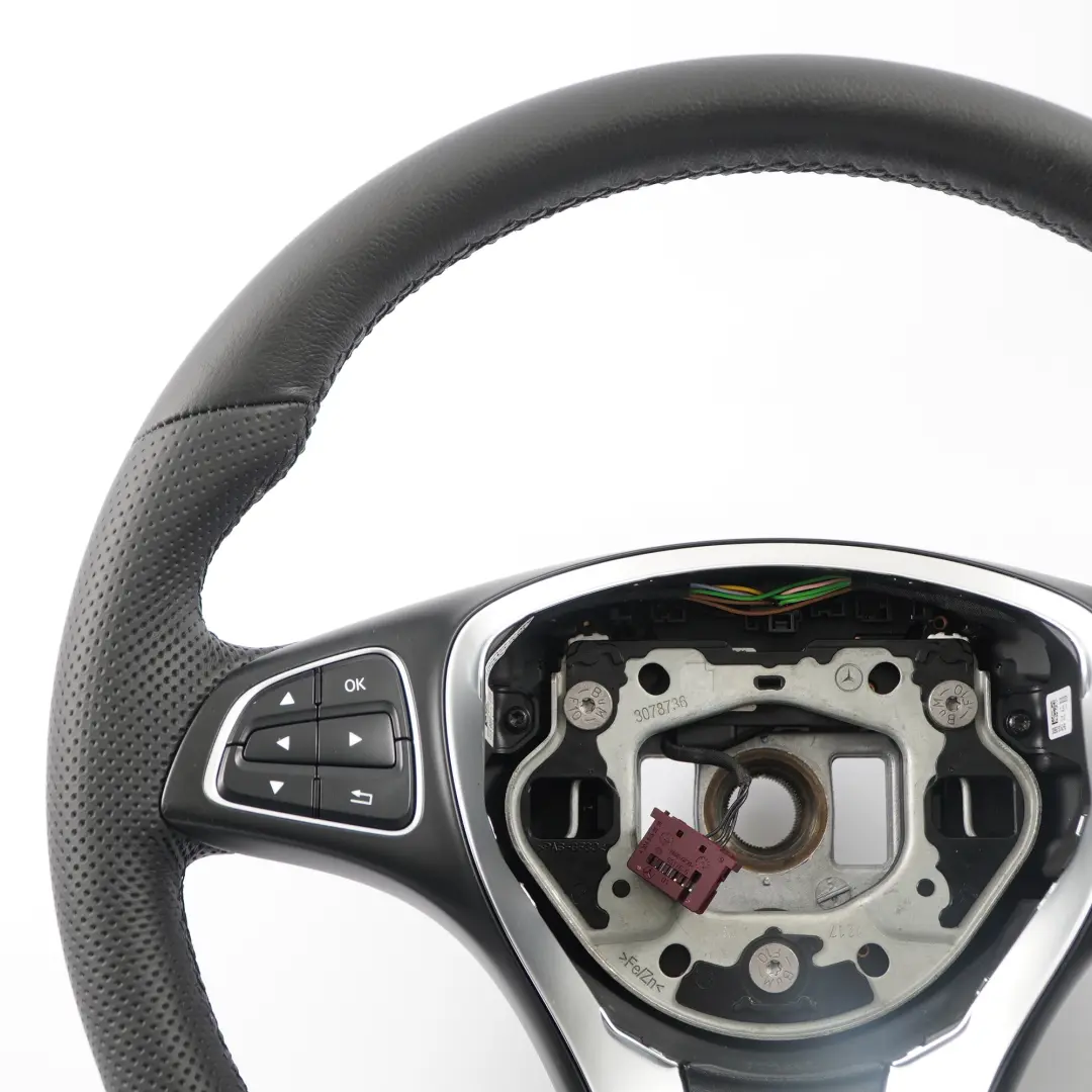 Mercedes W176 W246 NEU Schwarz Leder Lederlenkrad Multifunktion - SKU A0014608803-1 - Teilenummer A0014608803