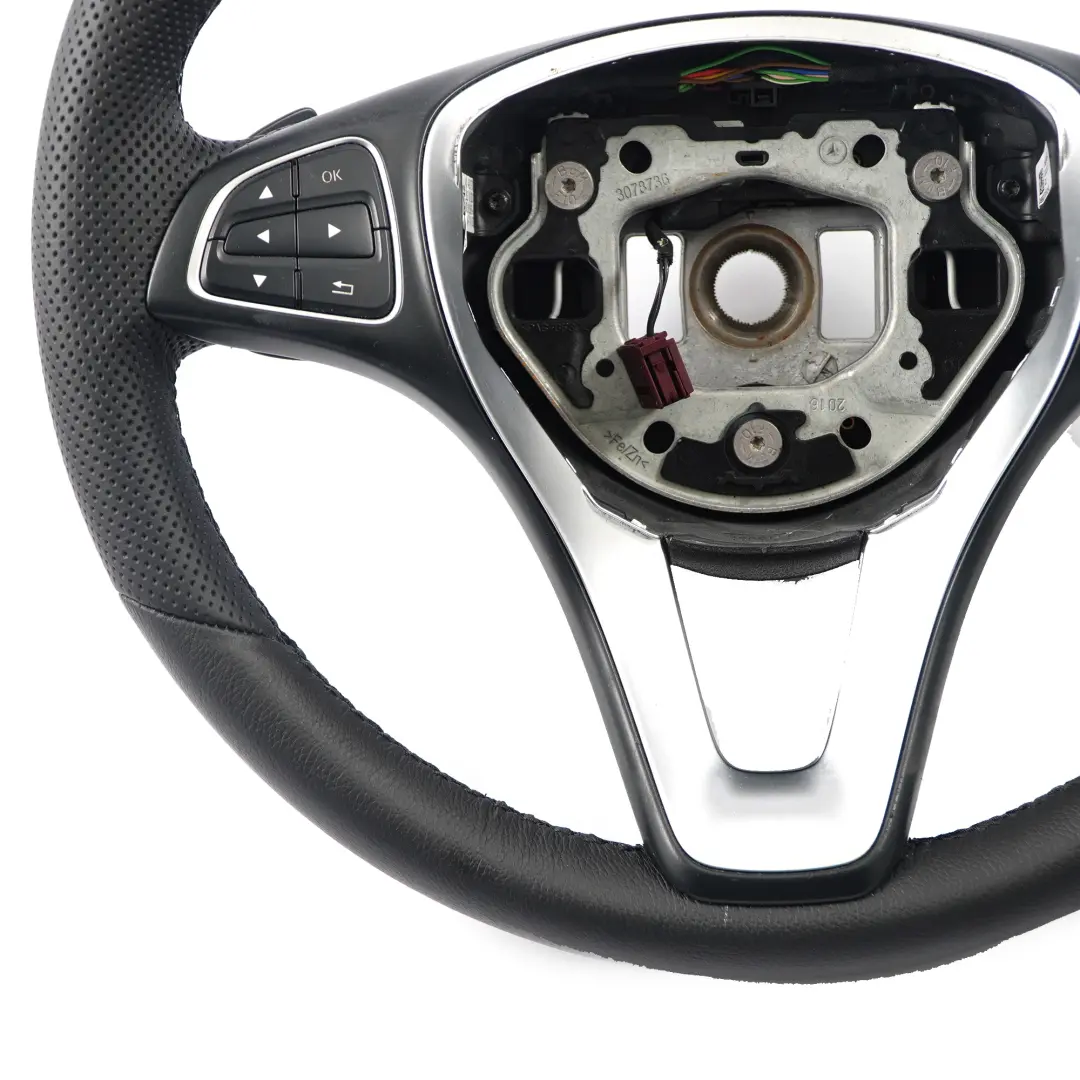 NEU Schwarzes Leder lenkrad Schalt Wippen Mercedes W176 W246 - SKU A0014608903-1 - Teilenummer A0014608903