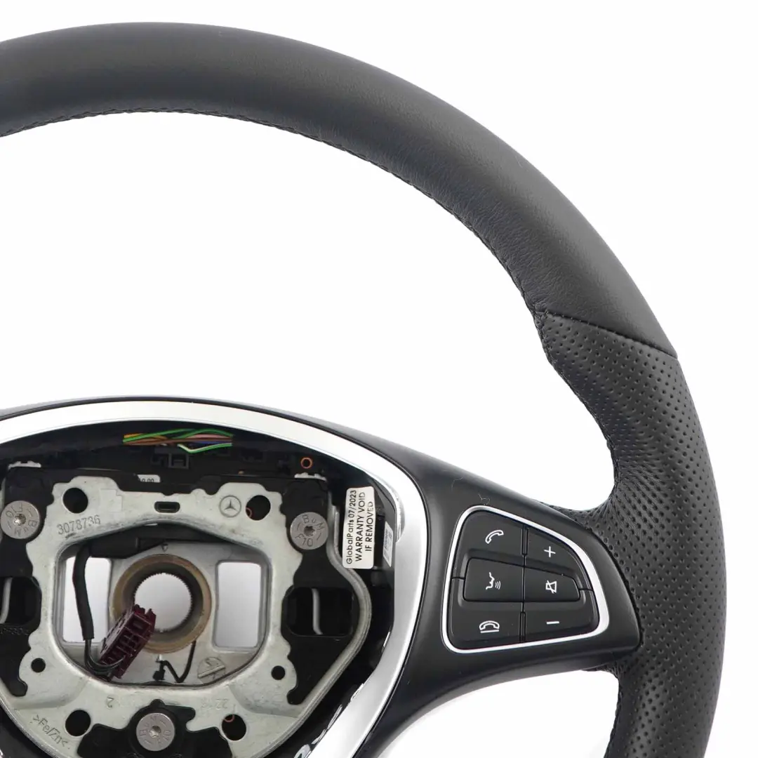 NUEVO Volante de Cuero Negro Multifunción para Mercedes W176 C117 con número de pieza A0014609003 Mercedes W176 C117 NUEVO Volante de Cuero Negro Multifunción - SKU A0014609003-2 - Número de pieza A0014609003
