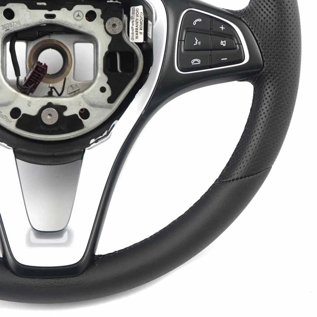 Leather Steering Wheel Multifunction to Mercedes W176 C117 NEW Black with Part number A0014609003 Mercedes W176 C117 NEW Black Leather Steering Wheel Multifunction - SKU A0014609003-2 - Part number A0014609003