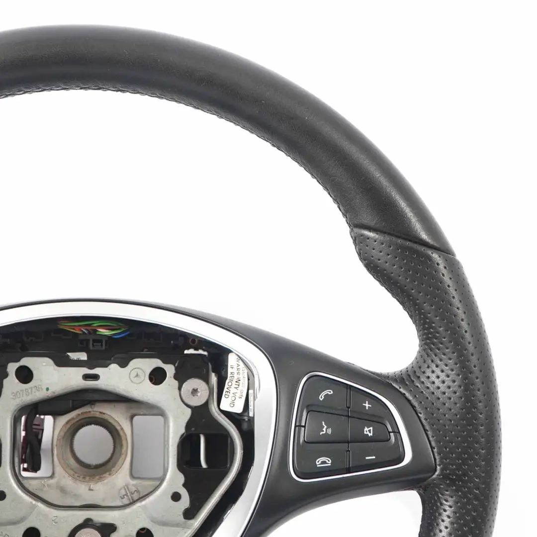 Steering Wheel Black Leather Multifunction to Mercedes W176 W246 C117 with Part number A0014609003 Mercedes W176 W246 C117 Steering Wheel Black Leather Multifunction - SKU A0014609003 - Part number A0014609003