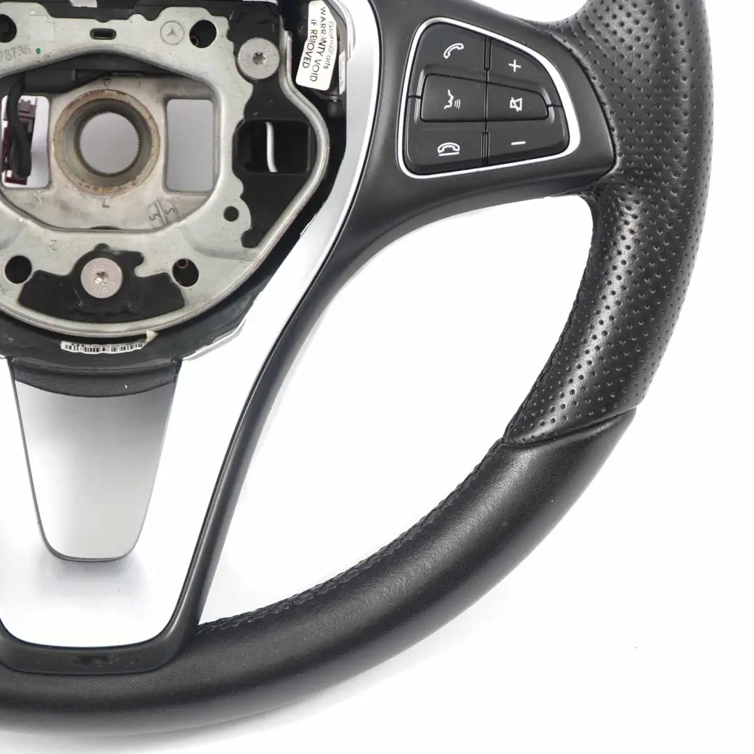 Lenkrad Schwarz Leder Multifunktion für Mercedes W176 W246 C117 mit Teilenummer A0014609003 Mercedes W176 W246 C117 Lenkrad Schwarz Leder Multifunktion - SKU A0014609003 - Teilenummer A0014609003