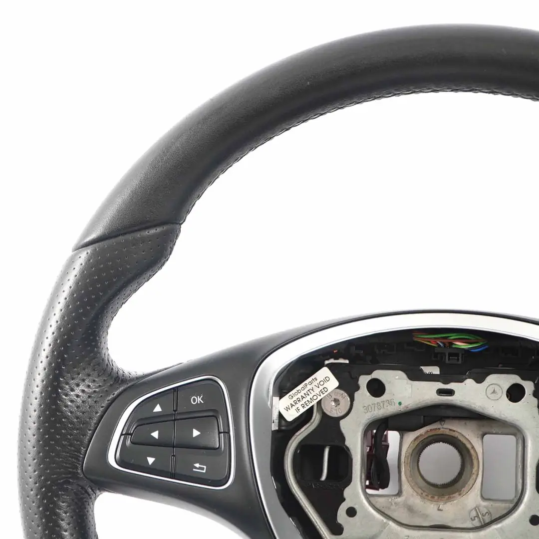 Mercedes W176 W246 C117 Volant Cuir Noir Multifonction - SKU A0014609003 - Numéro de pièce A0014609003
