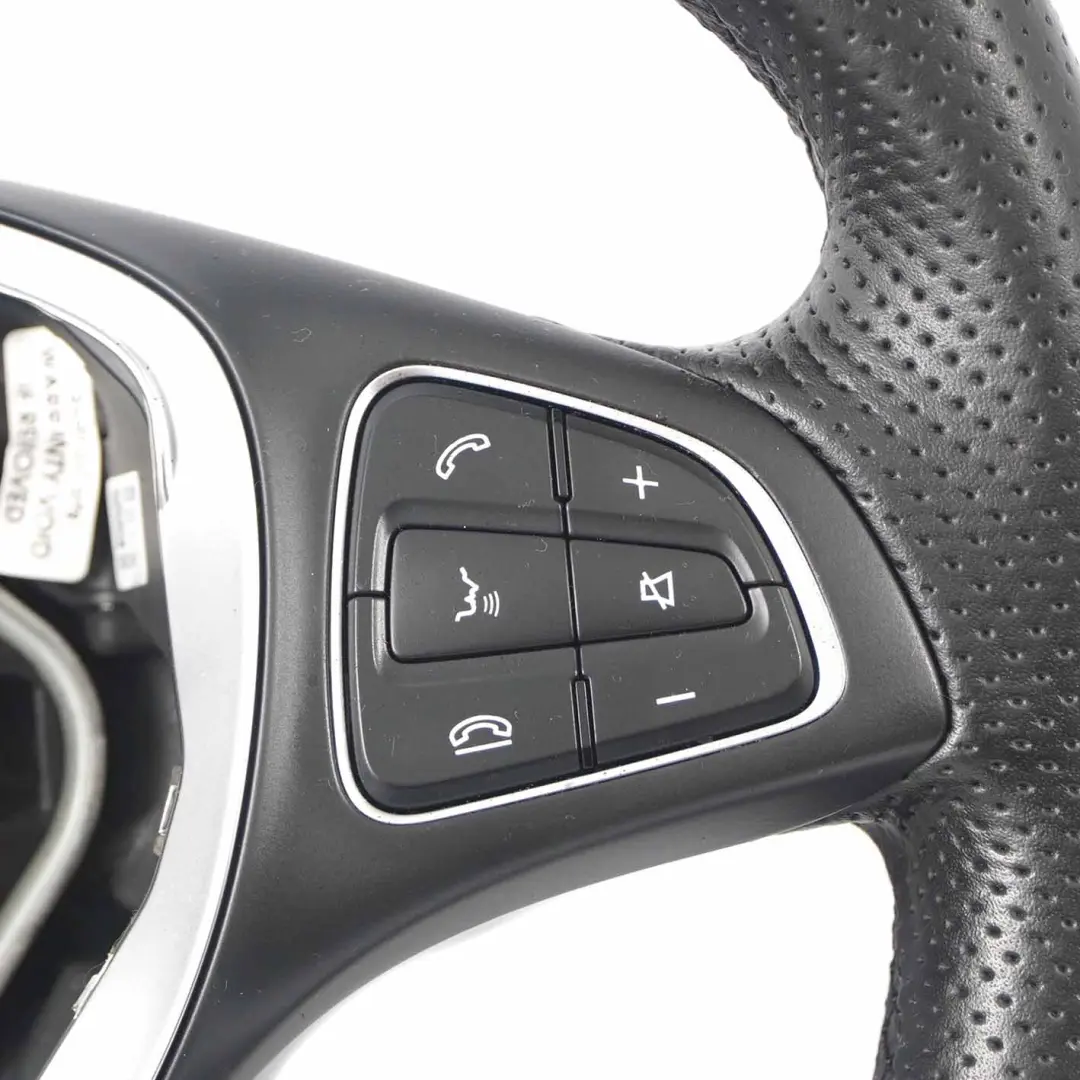 Mercedes W176 W246 C117 Volante Cuero Negro Multifunción - SKU A0014609003 - Número de pieza A0014609003