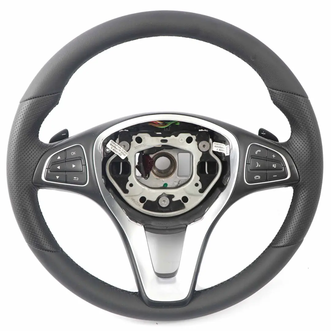 Mercedes C117 W156 W176 W242 W246 NEW Black Leather Steering Wheel Paddle Shift - SKU A0014609103-1 - Part number A0014609103
