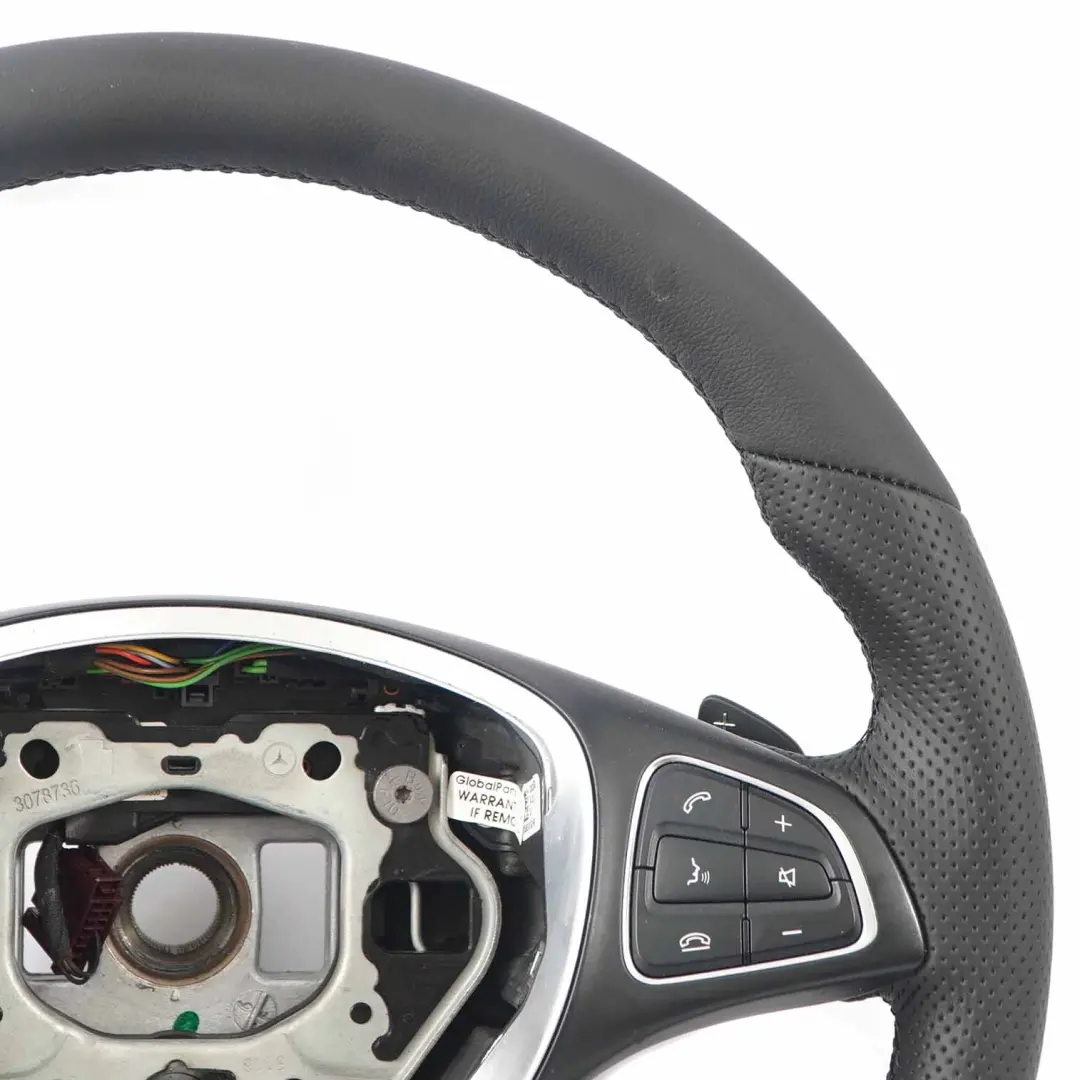Mercedes C117 W156 W176 W242 W246 NEW Black Leather Steering Wheel Paddle Shift - SKU A0014609103-1 - Part number A0014609103