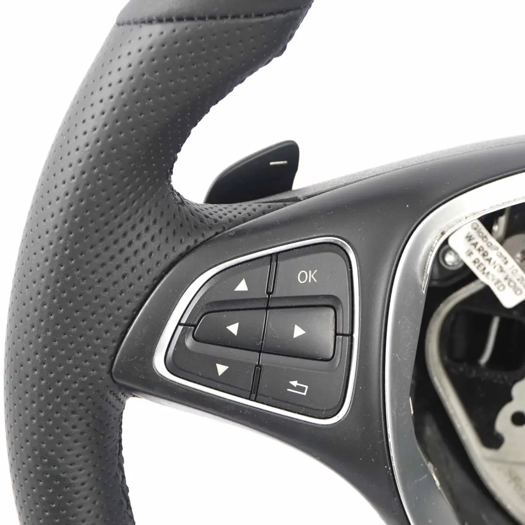 Mercedes C117 W156 W176 W242 W246 NEW Black Leather Steering Wheel Paddle Shift - SKU A0014609103-1 - Part number A0014609103