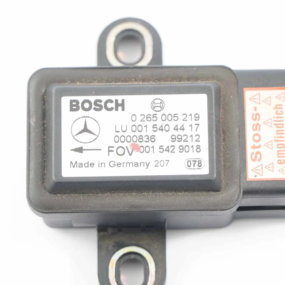  Sensore Imbardata Mercedes W210 W220 ESP Modulo Velocità Rotazione - SKU A0015429018 - Numero di parte A0015429018