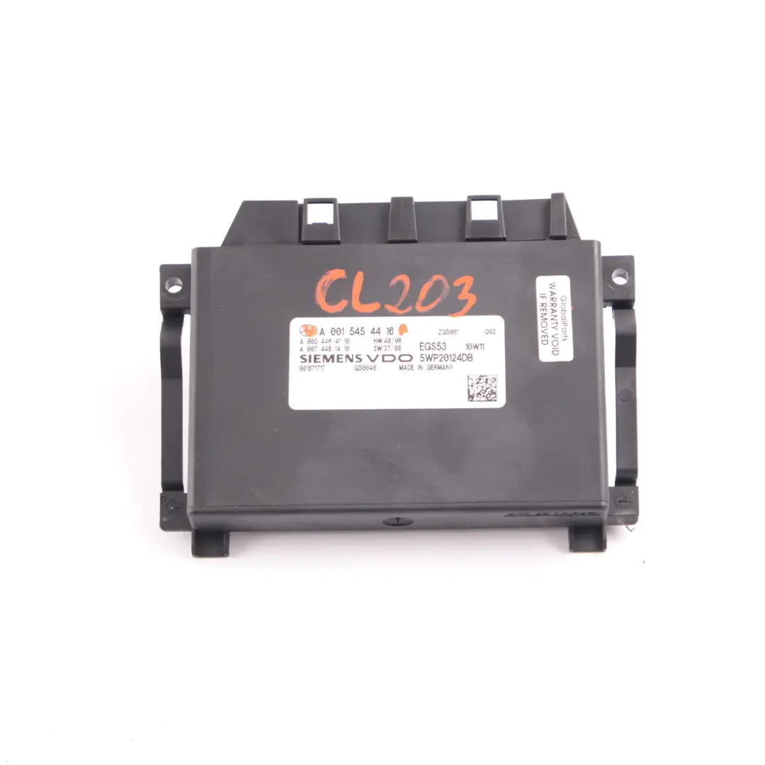 Mercedes CL203 M271 Automatikgetriebe EGS Steuergerät ECU - SKU A0015454416 - Teilenummer A0015454416