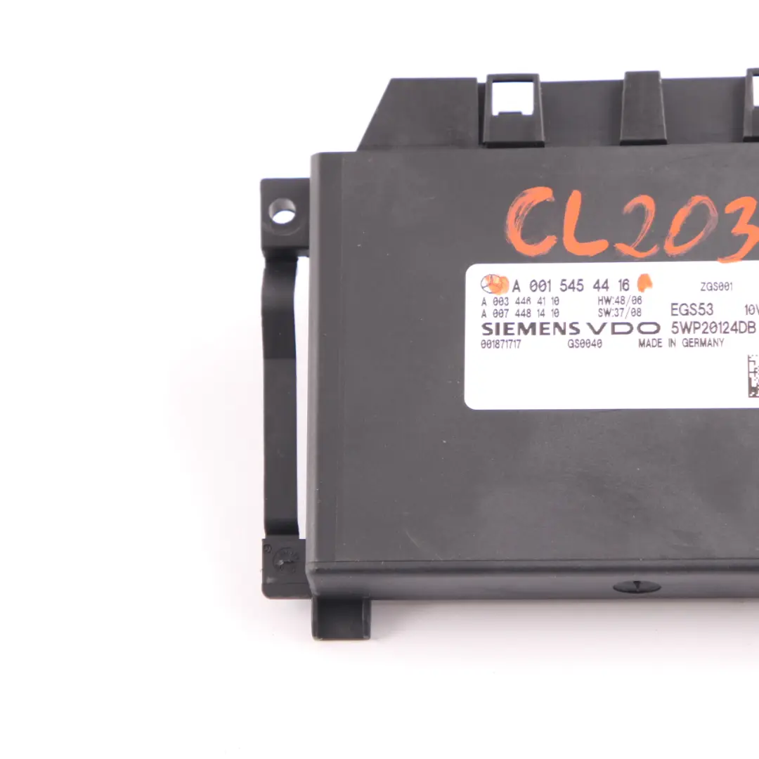 M271 Cambio automatico EGS Modulo di controllo Unità per Mercedes CL203 con numero di parte A0015454416 Mercedes CL203 M271 Cambio automatico EGS Modulo di controllo Unità - SKU A0015454416 - Numero di parte A0015454416