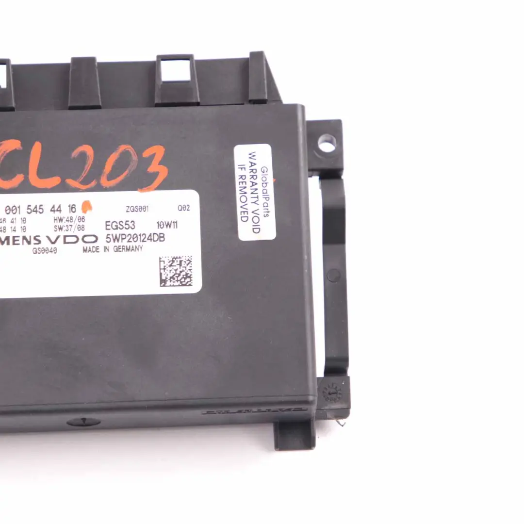 Mercedes CL203 M271 Boîte de vitesses automatique EGS Control Module - SKU A0015454416 - Numéro de pièce A0015454416