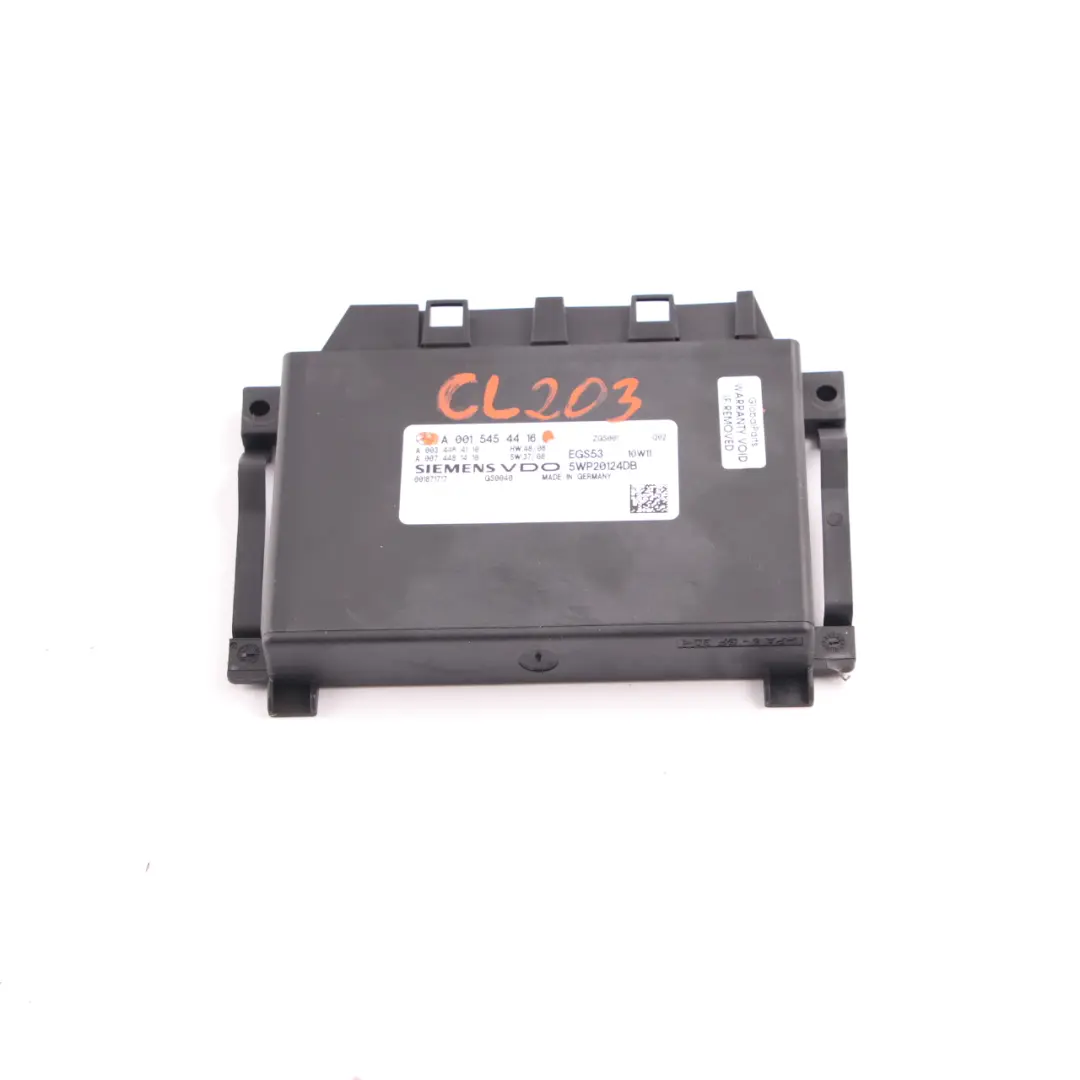 M271 Automatic Gearbox EGS Control Module Unit ECU to Mercedes CL203 with Part number A0015454416 Mercedes CL203 M271 Automatic Gearbox EGS Control Module Unit ECU - SKU A0015454416 - Part number A0015454416