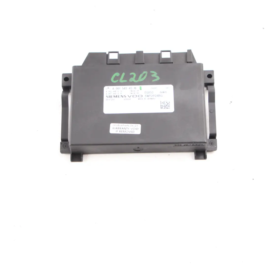 Gearbox Control Unit Module ECU to Mercedes CLC CL203 Automatic with Part number A0015454516 Mercedes CLC CL203 Automatic Gearbox Control Unit Module ECU - SKU A0015454516 - Part number A0015454516