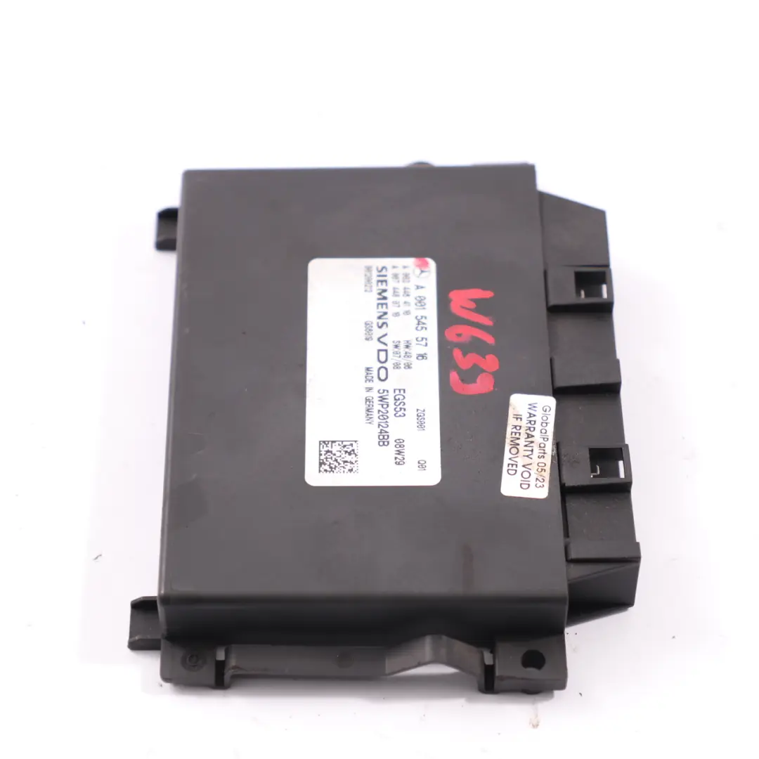 Mercedes Vito W639 Automatic Gearbox EGS Control Unit Module ECU - SKU A0015455716 - Part number A0015455716