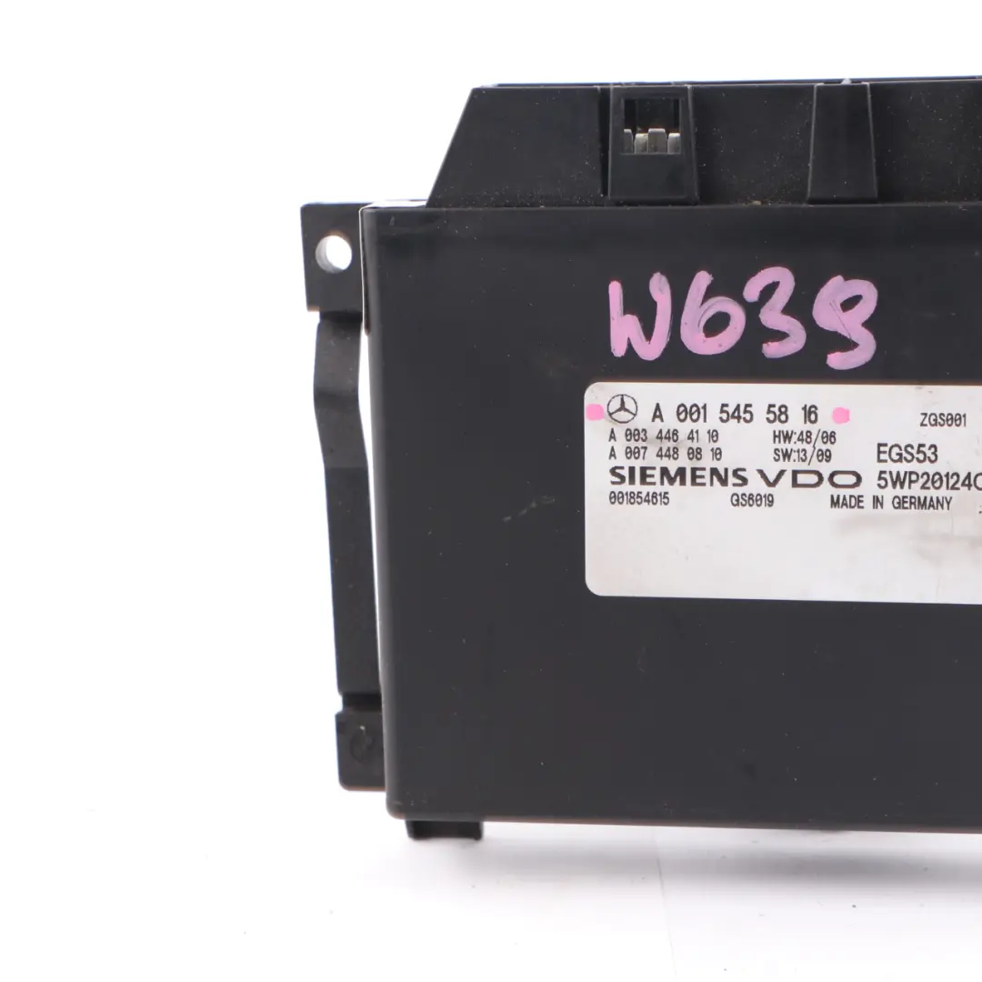 Gearbox Control Module Unit to Mercedes Vito Viano W639 Automatic with Part number A0015455816 Mercedes Vito Viano W639 Automatic Gearbox Control Module Unit - SKU A0015455816 - Part number A0015455816
