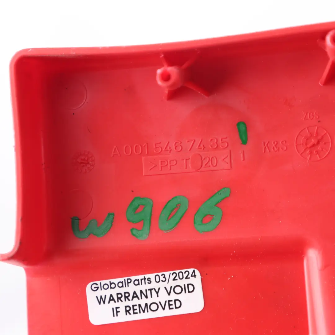 Battery Cover Mercedes W906 Battery Positive Pole Cover Red to with Part number A0015467435 Battery Cover Mercedes W906 Battery Positive Pole Cover Red - SKU A0015467435 - Part number A0015467435